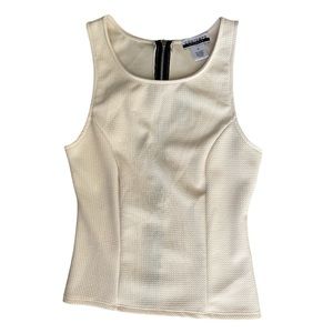 NWT Wet Seal | Zipper Back Tank Cream